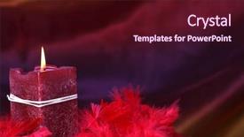  Presentation with passion - Audience pleasing theme consisting of simple maroon - flames of passion red burning backdrop and a wine colored foreground