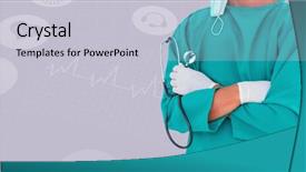  Presentation with calvary religious cross against - Beautiful PPT theme featuring simple maroon - midsection of male surgeon standing backdrop and a light gray colored foreground