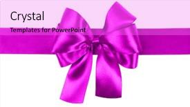  Presentation with red bow - Presentation with simple maroon - red bow photo made background and a lilac colored foreground