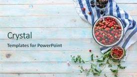  Presentation with flowers - Audience pleasing PPT theme consisting of simple maroon - scattered wild flowers cherries backdrop and a sky blue colored foreground
