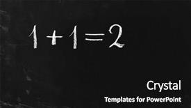  Presentation with math simple - Presentation with simple math operation writing chalk background and a  colored foreground