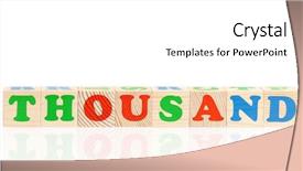  Presentation with jumbled letters for kindergarten - Audience pleasing presentation theme consisting of simple mathematics - cubes with letters backdrop and a white colored foreground