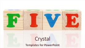  Presentation with jumbled letters for kindergarten - PPT theme enhanced with simple mathematics - cubes with letters background and a cream colored foreground