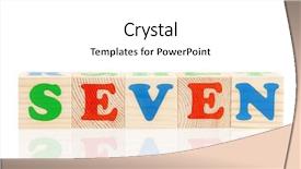  Presentation with dropping letters - Cool new PPT theme with simple mathematics - cubes with letters backdrop and a white colored foreground