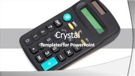  Presentation with mathematics - Amazing PPT layouts having simple mathematics - modern calculator on a white backdrop and a  colored foreground