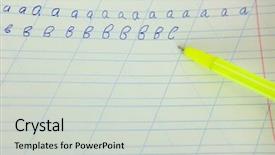  Presentation with note book - PPT layouts consisting of simple mathematics - note-book with children school execise background and a light gray colored foreground