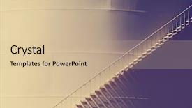  Presentation with water tank - PPT theme having simple metal water tank background and a soft green colored foreground