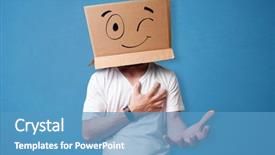  Presentation with skin anatomy face and head - Beautiful PPT layouts featuring simple nice - young man standing and gesturing backdrop and a teal colored foreground