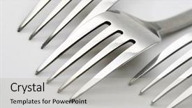  Presentation with diner party - Presentation having simple pattern - fork macro close up diner background and a light gray colored foreground