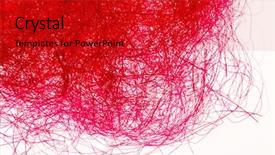  Presentation with natural - Presentation theme consisting of simple pattern - natural sisal background and a crimson colored foreground