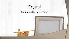  Presentation with wooden toy - Audience pleasing slides consisting of simple plane - child toy with frame backdrop and a white colored foreground