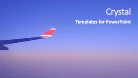  Presentation with dawn - Beautiful presentation featuring simple plane - early dawn view backdrop and a  colored foreground