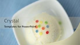  Presentation with ice frozen - Slides with simple-scoop-of-frozen-yoghurt background and a soft green colored foreground