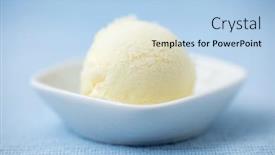  Presentation with vanilla ice cream fresh - Cool new theme with simple-scoop-of-homemade-fresh backdrop and a light blue colored foreground