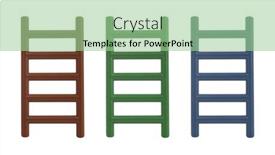  Presentation with simple - PPT theme having simple-short-plastic-ladder-three background and a mint green colored foreground