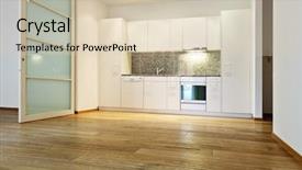  Presentation with floor - PPT theme having simple slide - interior empty house with wooden background and a lemonade colored foreground