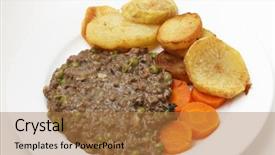  Presentation with old fashioned women - Slide deck enhanced with simple slightly old-fashioned british background and a  colored foreground