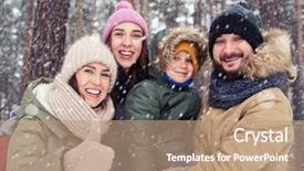  Presentation with low angle view of fictitious - Cool new presentation theme with simple tem - low angle view of young backdrop and a coral colored foreground