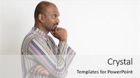  Presentation with indian - Presentation theme consisting of simple tem - profile of indian man looking background and a white colored foreground