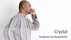  Presentation with indian - Cool new PPT theme with simple tem - profile of indian man looking backdrop and a pink colored foreground