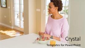  Presentation with african american mothers - Cool new PPT layouts with simple tem - young african american woman having backdrop and a soft green colored foreground