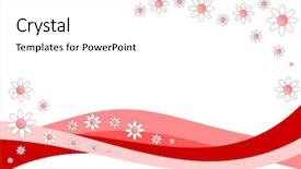  Presentation with red floral - Presentation theme having simple themes - floral red theme background and a  colored foreground