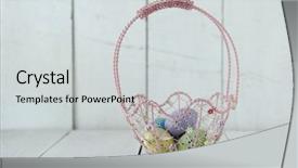  Presentation with horticulture spring easter - Cool new presentation design with simple themes - spring easter holiday themed still backdrop and a  colored foreground