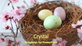  Presentation with horticulture spring easter - Presentation theme having simple themes - spring easter holiday themed still background and a  colored foreground