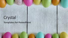  Presentation with wood simple - Colorful presentation design enhanced with simple themes - spring or easter themed background backdrop and a  colored foreground