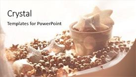  Presentation with minimalistic - Beautiful presentation theme featuring simple themes - vintage christmas decoration and sugar backdrop and a cream colored foreground