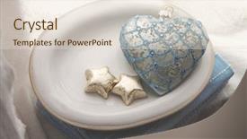  Presentation with minimalistic - Slide set consisting of simple themes - vintage christmas decoration and sugar background and a lemonade colored foreground