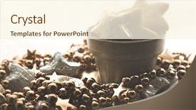  Presentation with minimalistic - Beautiful slides featuring simple themes - vintage christmas decoration and sugar backdrop and a cream colored foreground