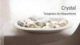  Presentation with minimalistic - Audience pleasing slide deck consisting of simple themes - vintage christmas sweets on rustic backdrop and a white colored foreground
