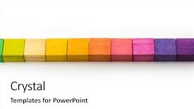  Presentation with orange green white - Slides consisting of simple title - cover or web site menu background and a white colored foreground