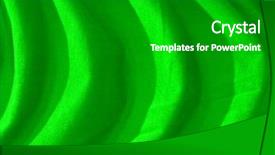  Presentation with elegant abstract of blue green - Beautiful presentation theme featuring simple wave green - abstract background backdrop and a shamrock green colored foreground