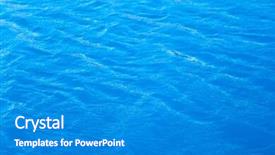  Presentation with sea water - Slide set enhanced with simple wave green - open water surface background and a teal colored foreground