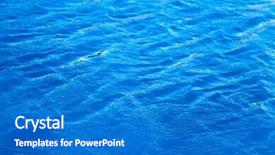  Presentation with water and energy conservation - PPT layouts consisting of simple wave green - open water surface background and a teal colored foreground