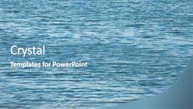  Presentation with water agriculture canals - PPT layouts having simple wave green - open water surface background and a teal colored foreground
