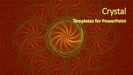  Presentation with simple green - Beautiful presentation theme featuring simple wave green - poinsettia looking background on red backdrop and a  colored foreground