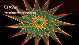  Presentation with pinwheel - PPT theme having simple wave green - rainbow pinwheel background and a  colored foreground