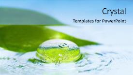  Presentation with masseur doing massage spa - Colorful PPT layouts enhanced with simple wave green - spa still life shallow dof backdrop and a light blue colored foreground