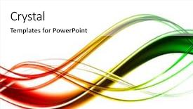  Presentation with simple green - Presentation design having simple wave green - stylish curves design background and a white colored foreground