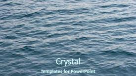  Presentation with illustration of cool water wave - Audience pleasing presentation consisting of simple wave green - wavy water surface backdrop and a ocean colored foreground