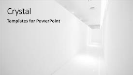  Presentation with modern building - Amazing PPT layouts having simple white - blank wall and corridor backdrop and a white colored foreground