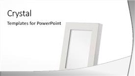  Presentation with picture frame - Presentation theme enhanced with simple white desk photo frame background and a white colored foreground