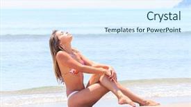  Presentation with latino - Beautiful PPT theme featuring simple white free - beautiful young latino woman wearing backdrop and a  colored foreground