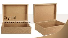  Presentation with lid - Slides with simple-wooden-box-with-lid background and a  colored foreground