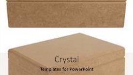  Presentation with lid - Presentation design enhanced with simple-wooden-box-with-lid background and a  colored foreground