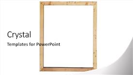  Presentation with border simple - Audience pleasing PPT theme consisting of simple wooden frame isolated backdrop and a white colored foreground