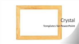  Presentation with rustic wood wooden frame - Audience pleasing PPT layouts consisting of simple wooden photo frame isolated backdrop and a  colored foreground